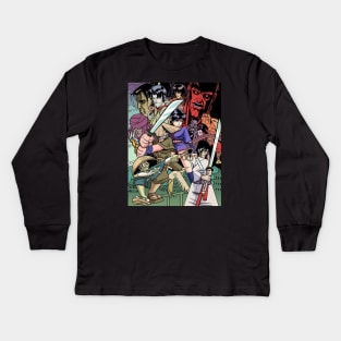 Ninja Scroll Kids Long Sleeve T-Shirt